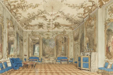 Konzertsaal des Schlosses Sanssouci, Potsdam, Deutschland